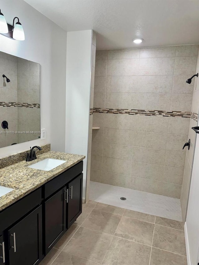 749 SE Karrigan Ter, Port St Lucie, FL 34983 - full bathroom featuring a walk in shower and double vanity