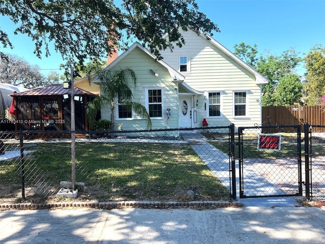 121 E Walnut St, Avon Park, FL 33825 - view of front of home featuring a gate and a gazebo