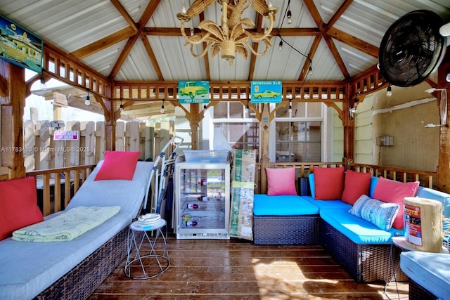 121 E Walnut St, Avon Park, FL 33825 - deck with a gazebo and an outdoor hangout area