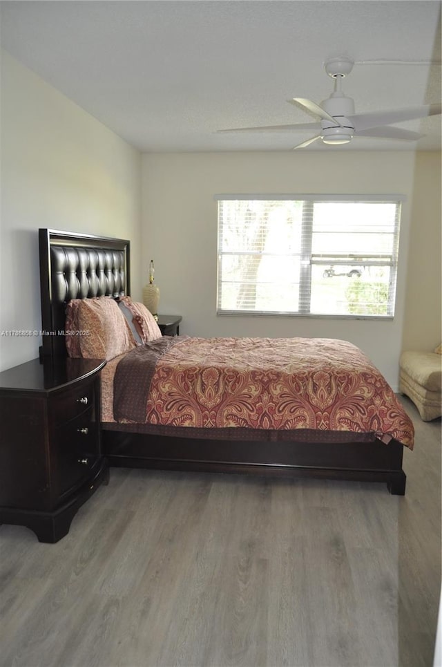 700 SW 128th Ave Unit 106C, Pembroke Pines, FL 33027 - bedroom with light wood-style floors, multiple windows, and a ceiling fan