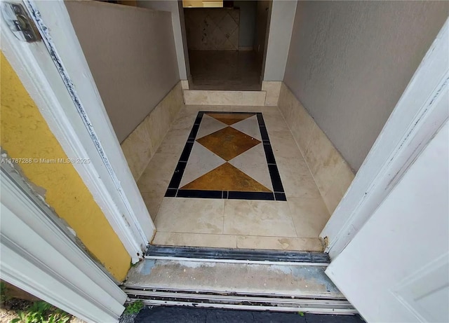 view of stairway