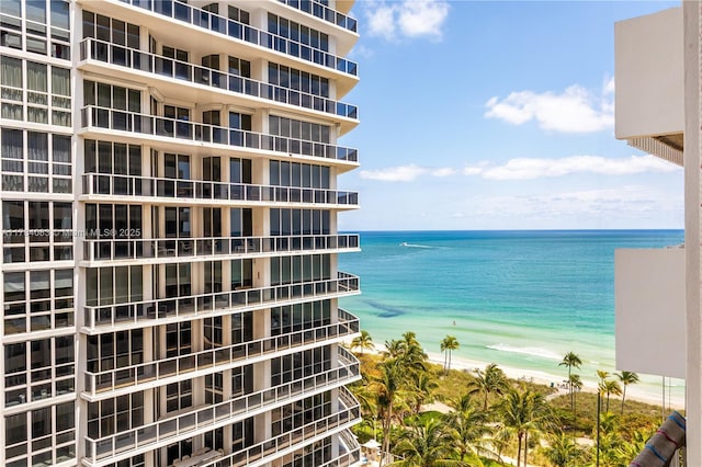 10205 Collins Ave Unit 1106, Bal Harbour, FL 33154 - water view featuring nearby beach