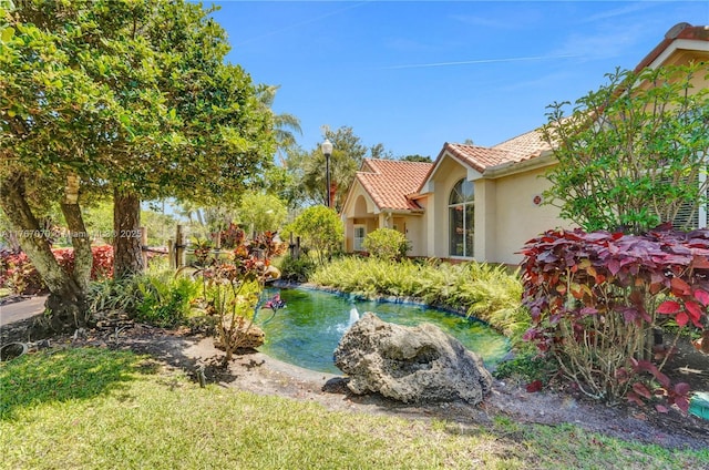 3460 N Pinewalk Dr N Unit 321, Margate, FL 33063 - view of yard featuring a small pond