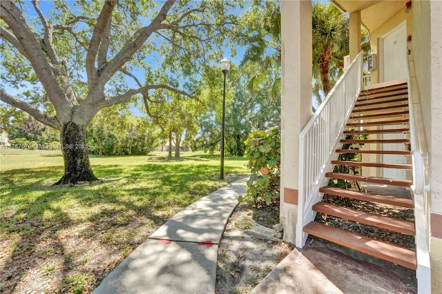 3460 N Pinewalk Dr N Unit 321, Margate, FL 33063 - view of green lawn with stairway