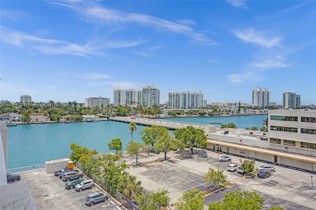 1455 N Treasure Dr Unit 7F, North Bay Village, FL 33141 - water view with nearby urban area