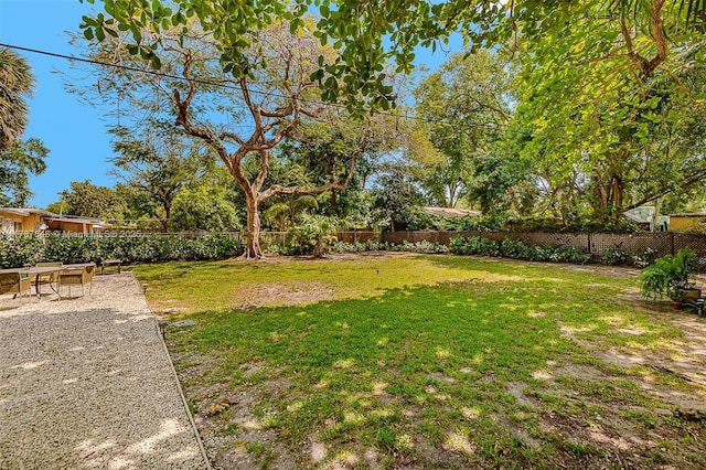 430 NE 132nd Ter, North Miami, FL 33161 - view of yard featuring a fenced backyard