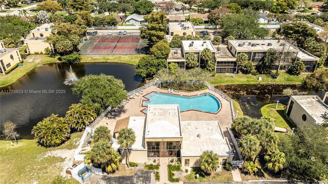2801 SW 87th Ave Unit 1006, Davie, FL 33328 - drone / aerial view of a large body of water and a pool area
