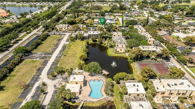 2801 SW 87th Ave Unit 1006, Davie, FL 33328 - aerial overview of property's location with a large body of water and a pool area