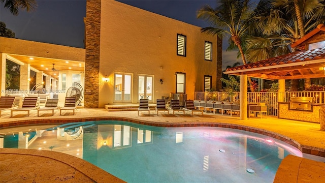 1430 NW 114th Ave, Plantation, FL 33323 - outdoor pool featuring french doors and a patio area