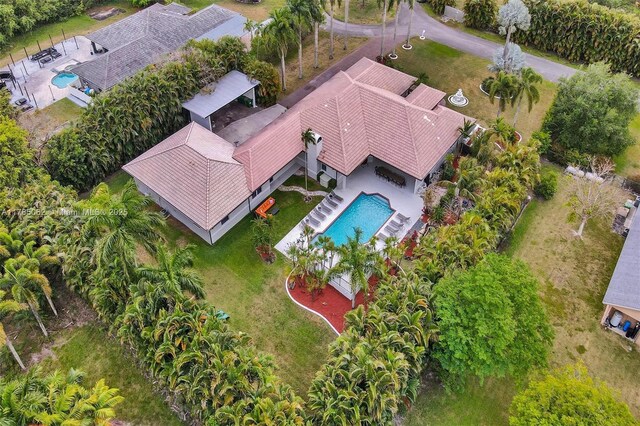 3152 SW 147th Ave, Davie, FL 33330 - view from above of property with a pool area