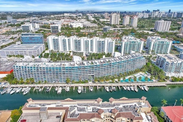 2950 NE 188th St Unit 501, Aventura, FL 33180 - view of urban area with numerous boat docks and a large body of water