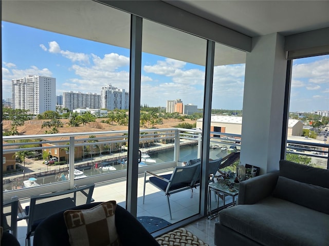 2950 NE 188th St Unit 501, Aventura, FL 33180 - balcony with a city view and a water view