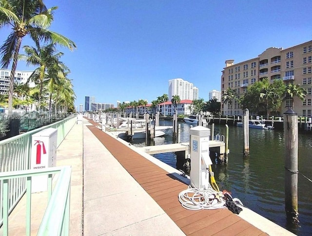 2950 NE 188th St Unit 501, Aventura, FL 33180 - dock area featuring a water view