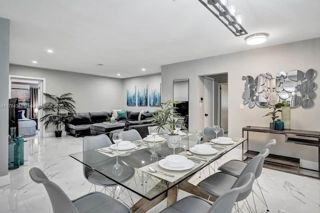 1321 S 16th Ave, Hollywood, FL 33020 - dining space with marble tiled floors and recessed lighting