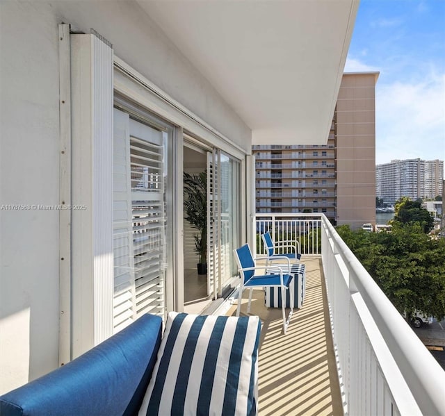 view of balcony