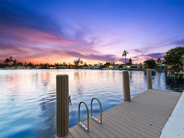 4231 NE 16th Ave, Oakland Park, FL 33334 - dock area featuring a water view