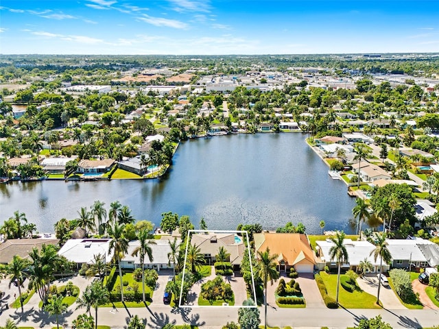 4231 NE 16th Ave, Oakland Park, FL 33334 - aerial view of residential area featuring a nearby body of water