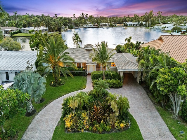 4231 NE 16th Ave, Oakland Park, FL 33334 - aerial perspective of suburban area featuring a nearby body of water