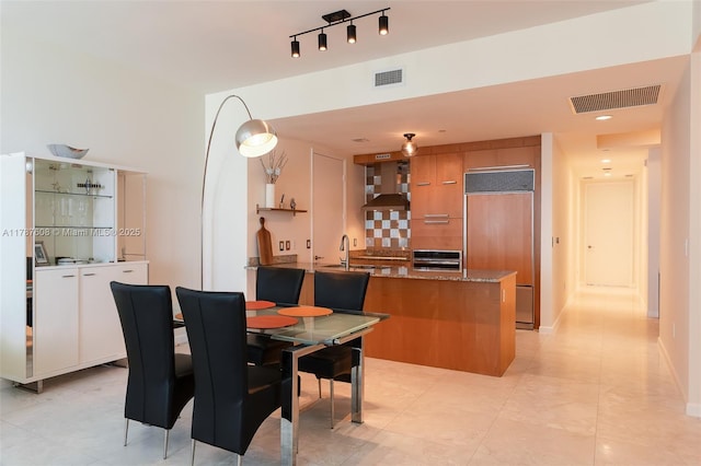 15901 Collins Ave Unit 2502, Sunny Isles Beach, FL 33160 - dining space featuring visible vents