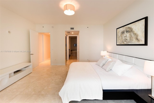 15901 Collins Ave Unit 2502, Sunny Isles Beach, FL 33160 - bedroom with visible vents and light tile patterned floors