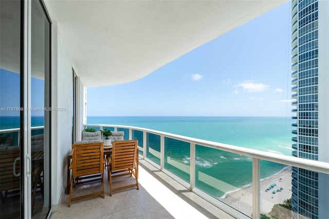 15901 Collins Ave Unit 2502, Sunny Isles Beach, FL 33160 - balcony featuring a water view