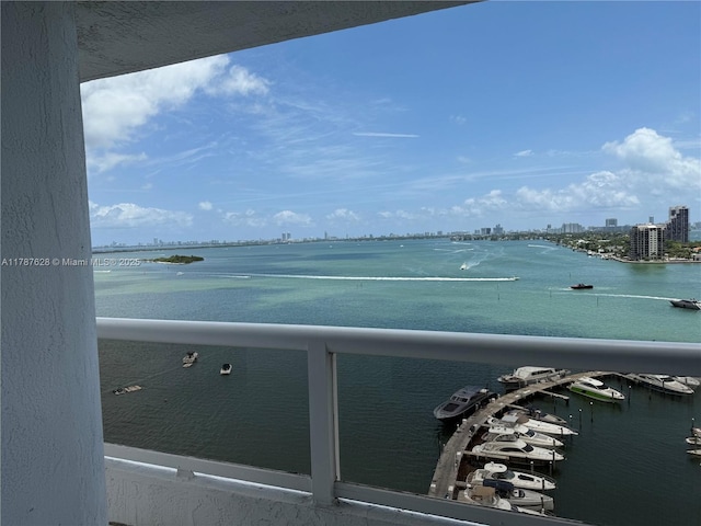 1717 N Bayshore Dr Unit A-1734, Miami, FL 33132 - water view with nearby urban area