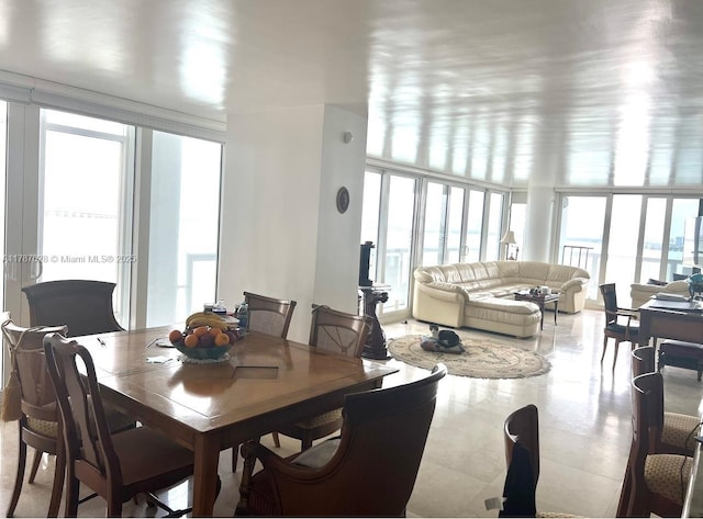 1717 N Bayshore Dr Unit A-1734, Miami, FL 33132 - dining area featuring healthy amount of natural light