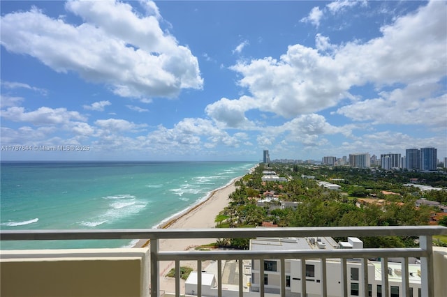 3180 S Ocean Dr Unit 1608, Hallandale Beach, FL 33009 - view of water feature featuring a view of the beach