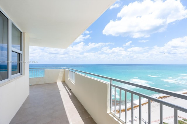 3180 S Ocean Dr Unit 1608, Hallandale Beach, FL 33009 - balcony with a view of the beach and a water view