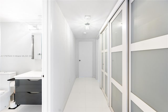 3180 S Ocean Dr Unit 1608, Hallandale Beach, FL 33009 - corridor with light tile patterned floors