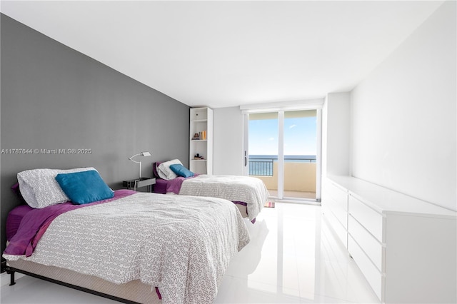 3180 S Ocean Dr Unit 1608, Hallandale Beach, FL 33009 - bedroom with access to outside and a water view