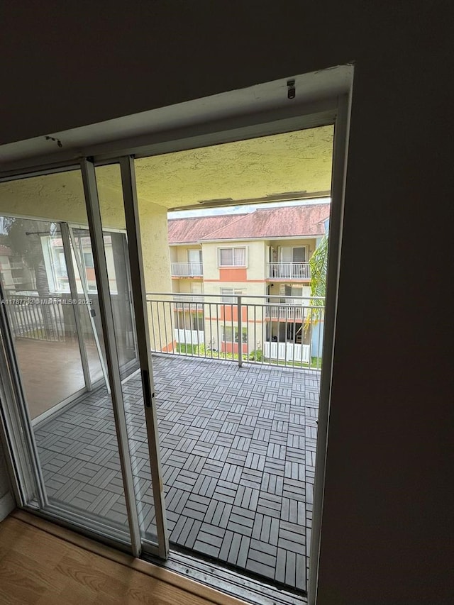view of doorway to outside