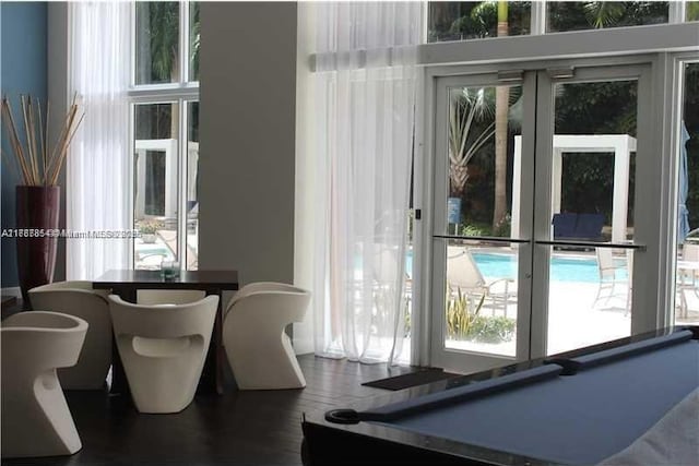 18800 NE 29th Ave Unit 1028, Aventura, FL 33180 - doorway featuring wood finished floors and pool table