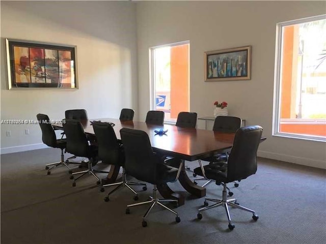 18800 NE 29th Ave Unit 1028, Aventura, FL 33180 - carpeted office featuring baseboards and a healthy amount of sunlight