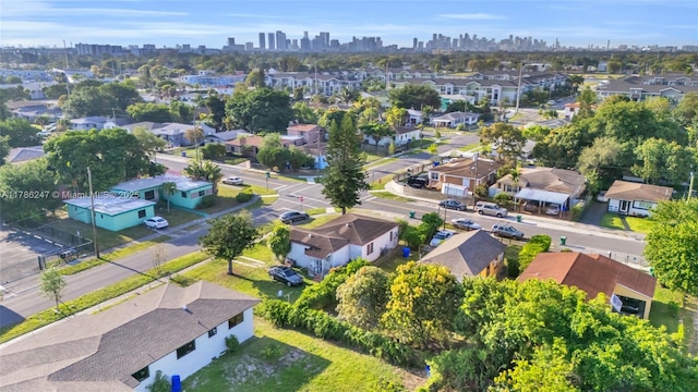 1301 NW 68th Ter, Miami, FL 33147 - birds eye view of property with a city view and a residential view