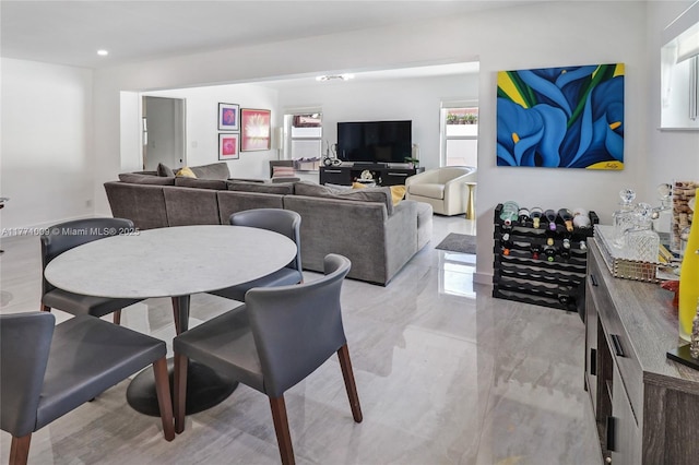 1990 NE 35th St, Lighthouse Point, FL 33064 - dining area with a wealth of natural light and recessed lighting