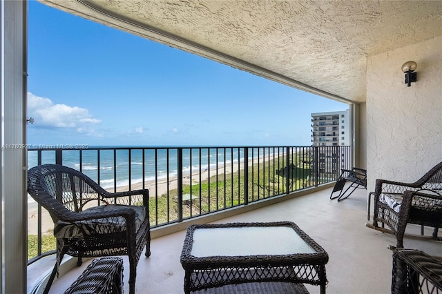10000 S Ocean Dr Unit 703, Jensen Beach, FL 34957 - balcony with view of water and beach