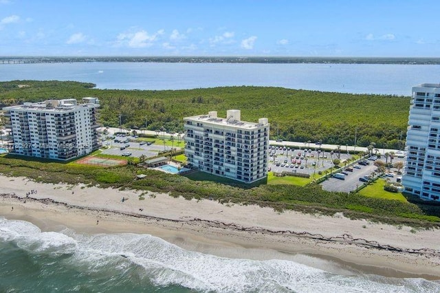10000 S Ocean Dr Unit 703, Jensen Beach, FL 34957 - bird's eye view of extended coastline and a heavily wooded area