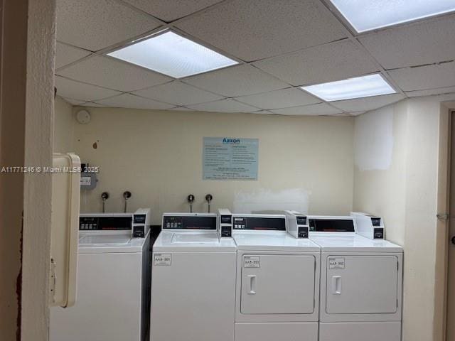 6101 N Falls Circle Dr Unit 312, Lauderhill, FL 33319 - community laundry room with washing machine and clothes dryer