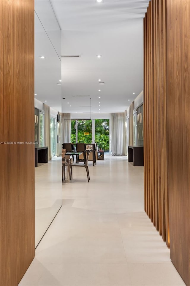 4039 Ventura Ave, Miami, FL 33133 - corridor with floor to ceiling windows