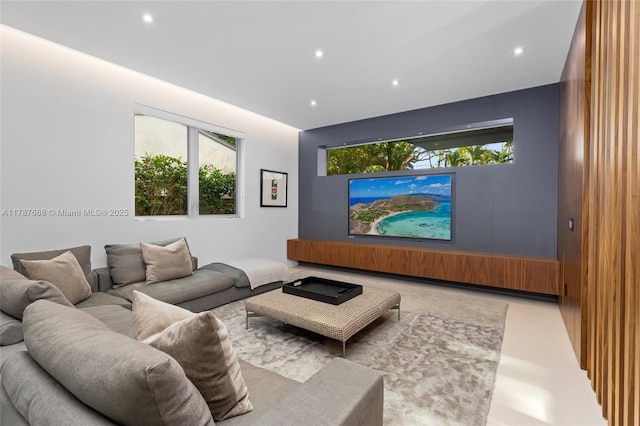 4039 Ventura Ave, Miami, FL 33133 - cinema room with recessed lighting and a wealth of natural light