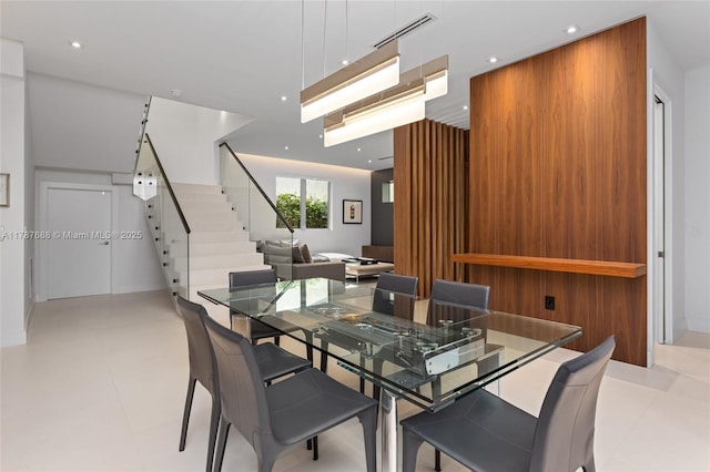4039 Ventura Ave, Miami, FL 33133 - dining room featuring recessed lighting and stairs