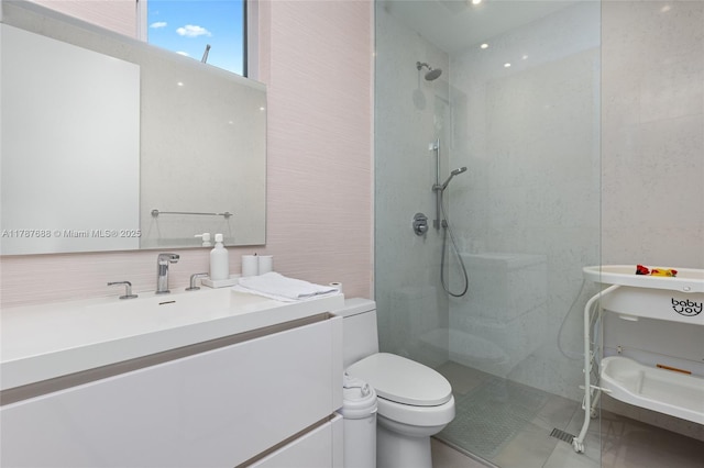4039 Ventura Ave, Miami, FL 33133 - full bathroom with toilet, walk in shower, and vanity