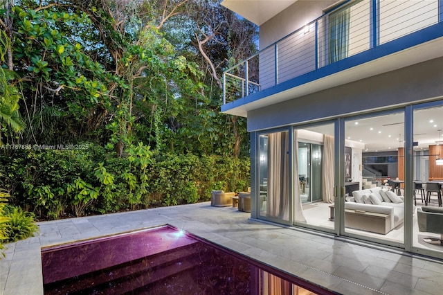 4039 Ventura Ave, Miami, FL 33133 - view of patio / terrace featuring a balcony