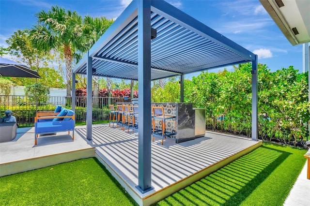 8608 Torrey Isles Ter, Boca Raton, FL 33496 - view of patio / terrace featuring fence