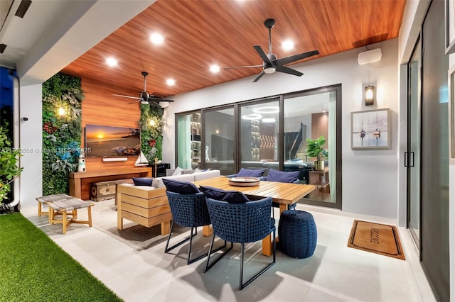 8608 Torrey Isles Ter, Boca Raton, FL 33496 - view of patio with a ceiling fan and outdoor dining space