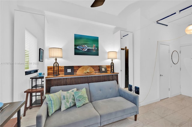 255 W 24th St Unit 136, Miami Beach, FL 33140 - living room featuring marble finish floor