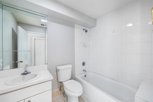 16122 SW 104th Ter, Miami, FL 33196 - full bathroom with visible vents, vanity, washtub / shower combination, and toilet