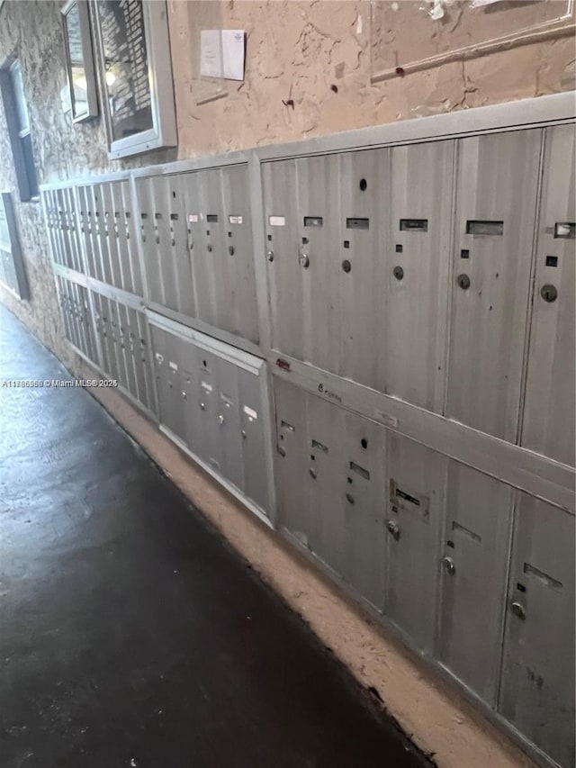 exterior details featuring mail area