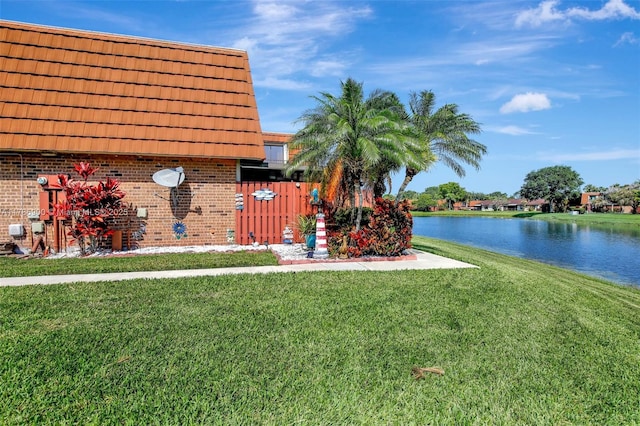 11914 SW 12th Ct, Davie, FL 33325 - view of grassy yard with a water view
